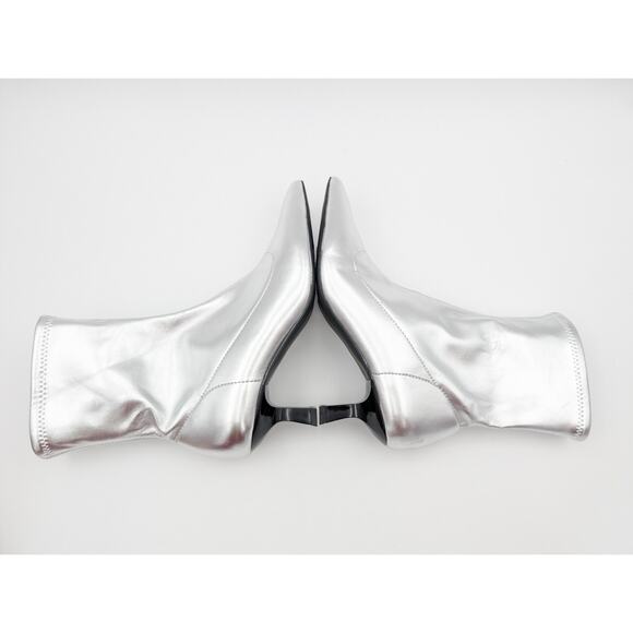 Abound Erinn Pointed Toe Heel Boot Women's Silver Metallic Size US7.5M EU38 - Picture 9 of 14